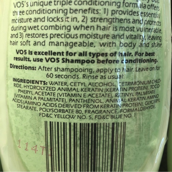 X3 VTG Alberto V05 Nutrient Enriched Conditioner, Enriching & Revitalizing 15oz - Picture 5 of 6